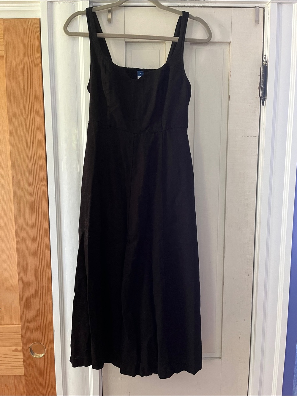 Old Navy Black Maxi Dress with Square Neck